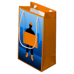 Construction Worker Small Gift Bag