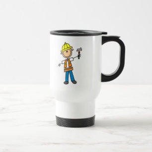 Construction Worker with Hammer Mug