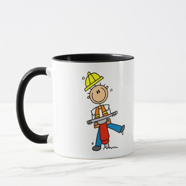 Construction Worker with Jack Hammer Mug (Left)