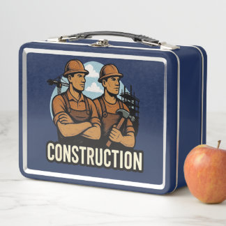 Construction Workers - Industrial Pride Metal Lunch Box