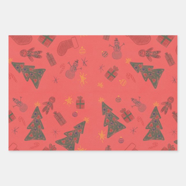 Construction wrapping paper (Front)