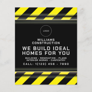 Construction zone inspired  flyer