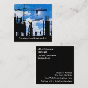 Construction Zone Services Business Card