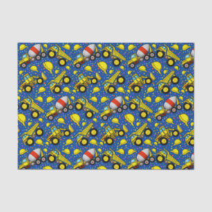 Construction Zone Tissue Paper