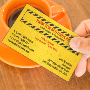 Constructions Handyman Business Card