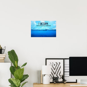 "Constructive criticism" Motivation Affirmation Poster