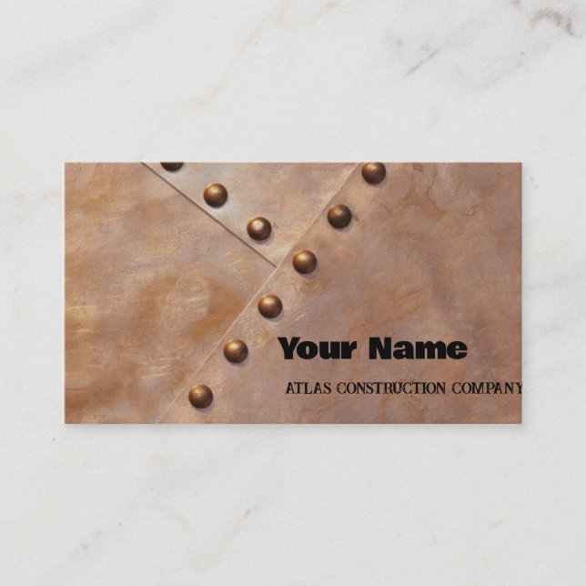 CONSTRUCTON  BUSINESS CARD TEMPLATE (Front)