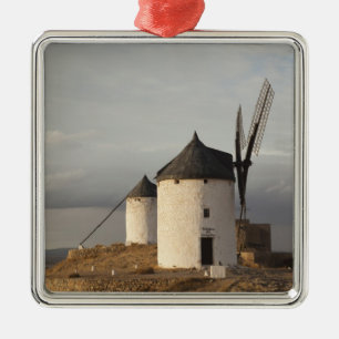 Consuegra, antique La Mancha windmills Metal Ornament