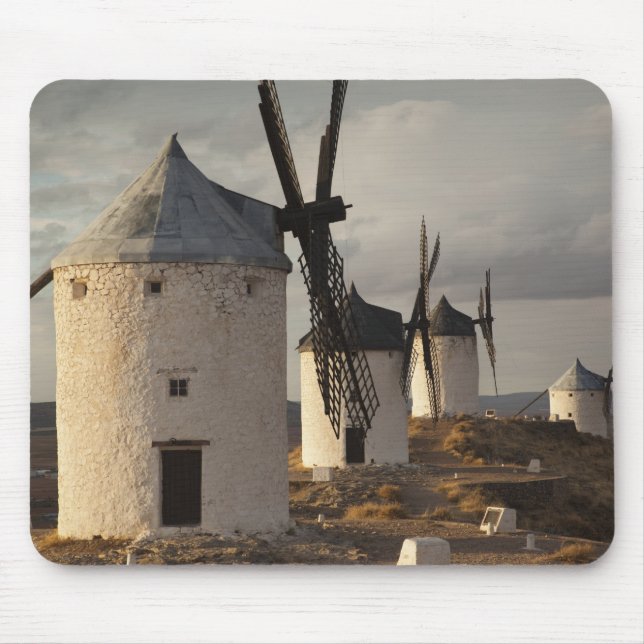 Consuegra, antique La Mancha windmills Mouse Pad (Front)