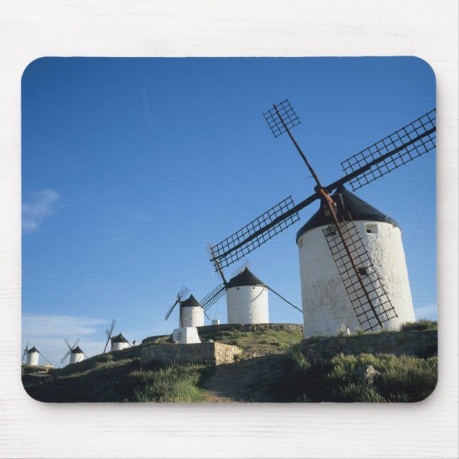 Consuegra, La Mancha, Spain, windmills 2 Mouse Pad (Front)