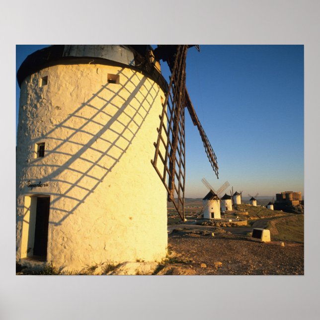 Consuegra, La Mancha, Spain, windmills and Poster (Front)