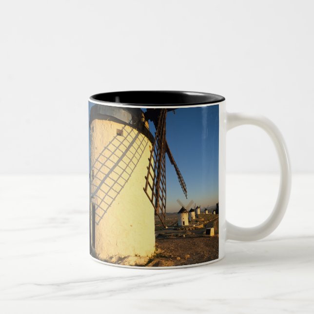Consuegra, La Mancha, Spain, windmills and Two-Tone Coffee Mug (Right)
