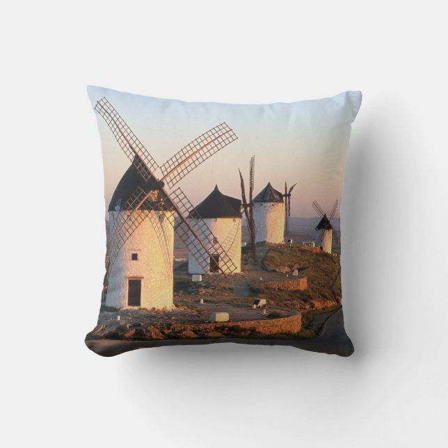 Consuegra, La Mancha, Spain, windmills Cushion (Front)