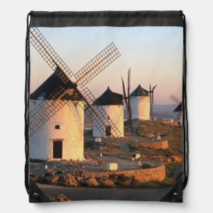 Consuegra, La Mancha, Spain, windmills Drawstring Bag