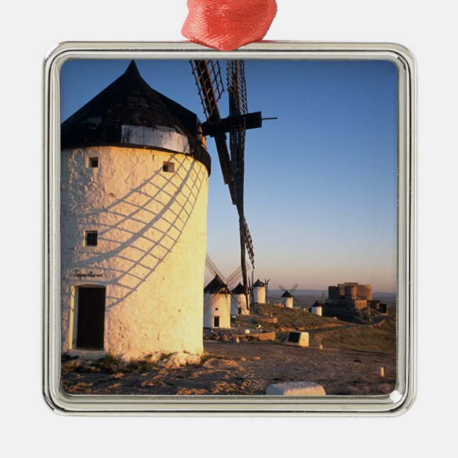 Consuegra, La Mancha, Spain, windmills Metal Ornament (Front)