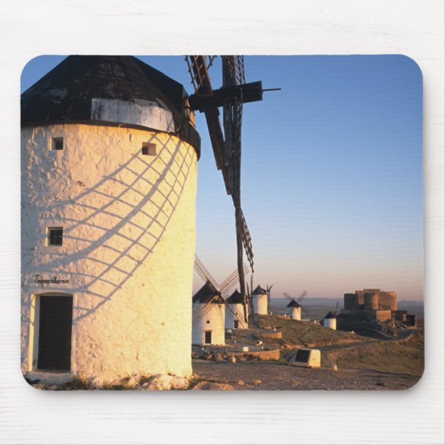 Consuegra, La Mancha, Spain, windmills Mouse Pad (Front)