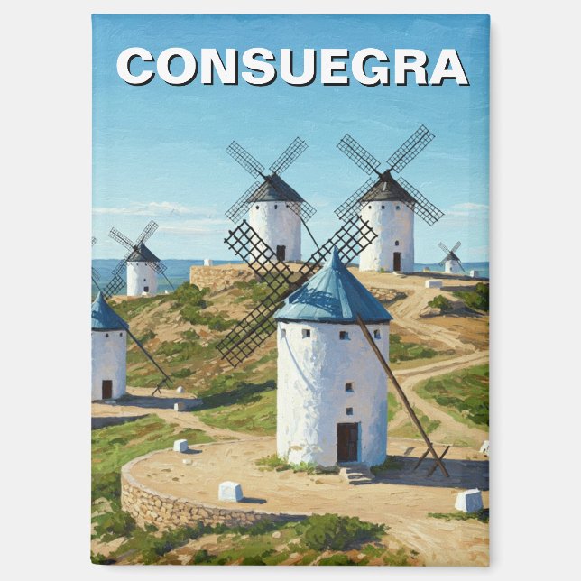 Consuegra Spain Travel Magnet (Front)