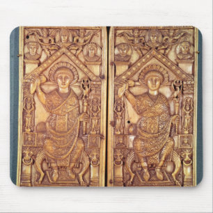 Consular diptych Anastasius carved Mouse Pad