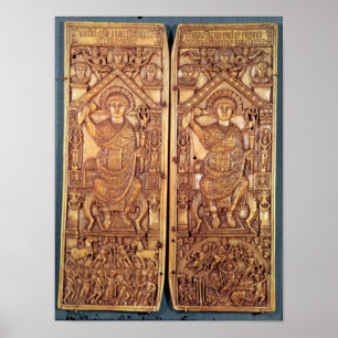 Consular diptych Anastasius  carved Poster