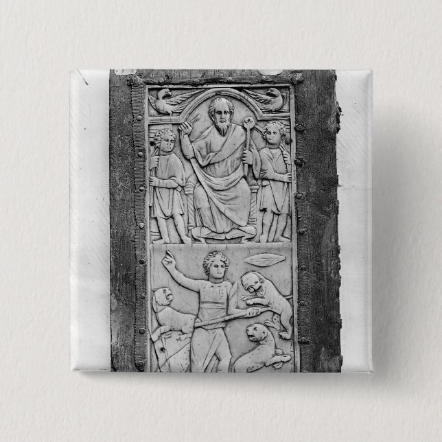 Consular diptych of Aetius, left hand panel 15 Cm Square Badge (Front)