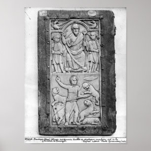Consular diptych of Aetius, left hand panel Poster