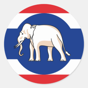 Consular   Thailand, Thailand Classic Round Sticker