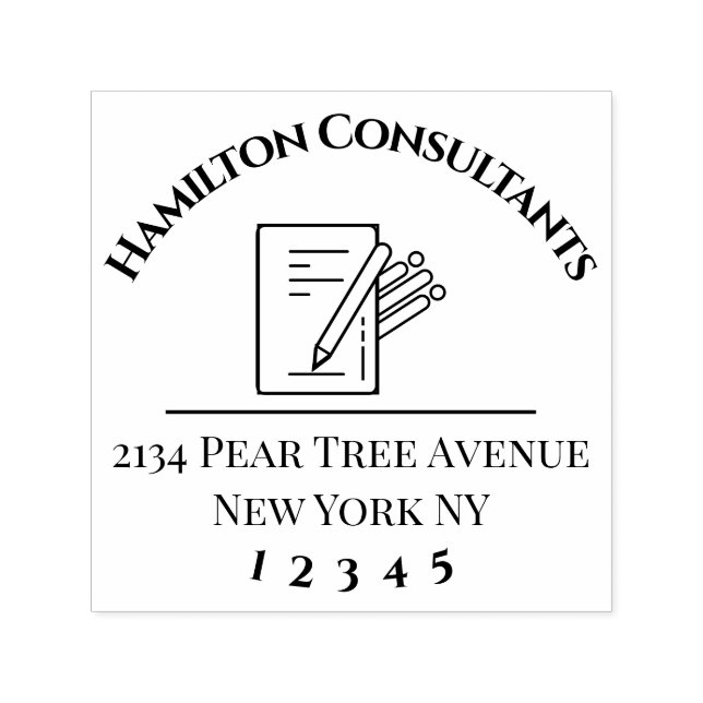 Consultancy Business Self-inking Stamp (Design)