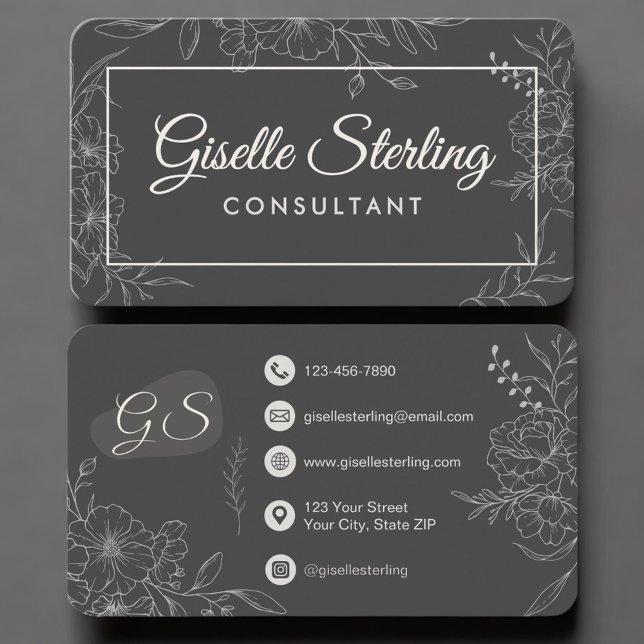 Consultant Floral Business Card (Creator Uploaded)
