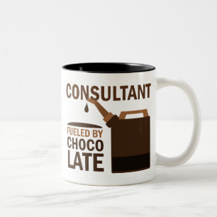 Consultant Gift (Funny) Two-Tone Coffee Mug
