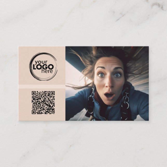 Consultant - Logo, Photo, QR Code Business Card (Front)