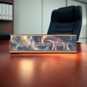 Consultant Modern Abstract Art Desk Name Plate