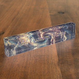 Consultant Modern Abstract Art Nameplate