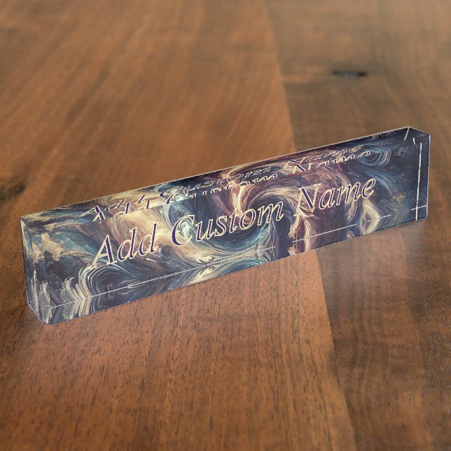 Consultant Modern Abstract Art Nameplate (Side)