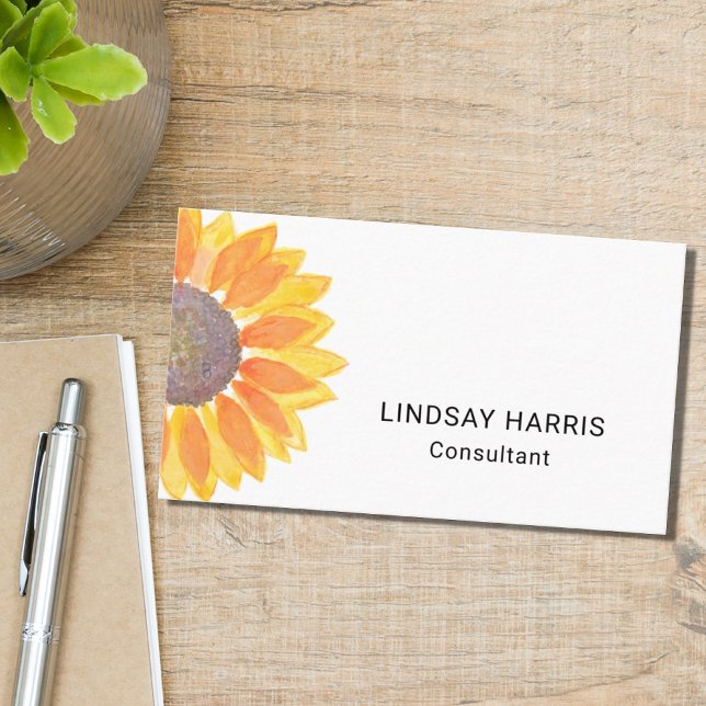 Consultant Sunflower Business Card (Creator Uploaded)