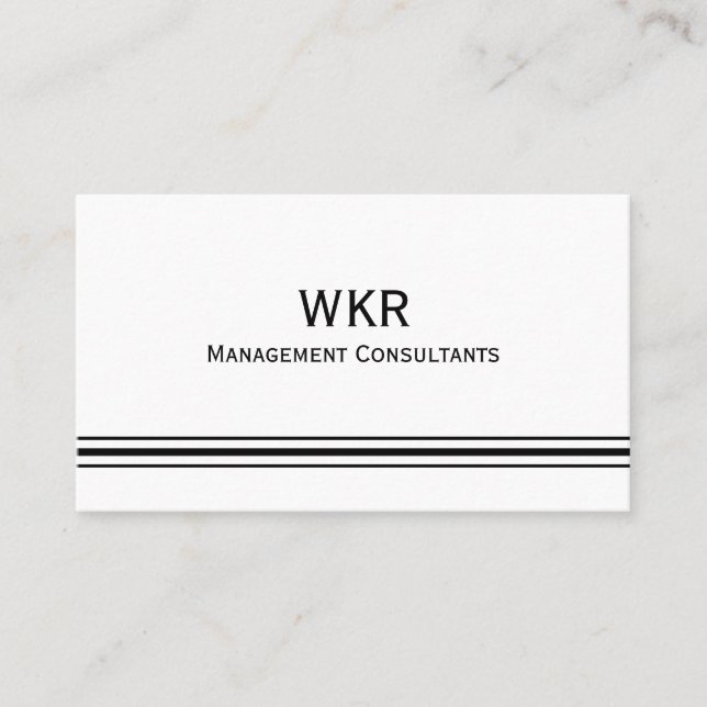 Consultants Business Card (Front)