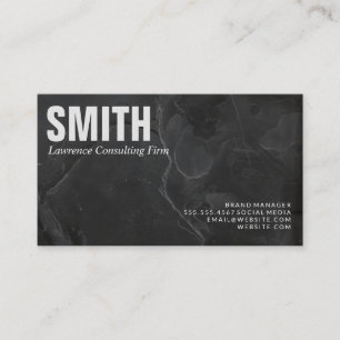 Consulting Corporate Marble Executive Business Card