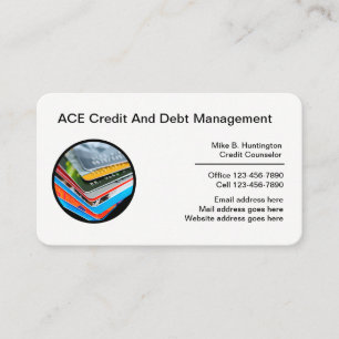 Consumer Credit And Debt Management Business Card