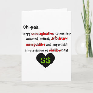 Consumerist Anti-Valentine Holiday Card