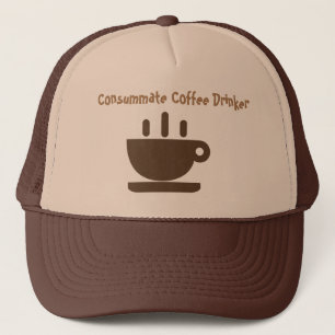 Consummate Coffee Drinker Brown  Trucker Hat