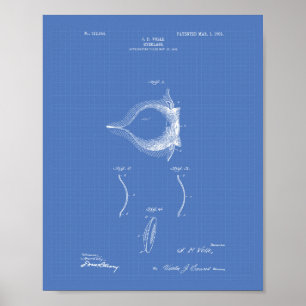 Contact lens 1903 Patent Art Blueprint Poster