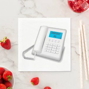 Contact Us Telephone Customer Support Phone Napkin