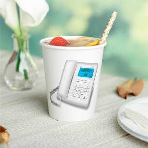 Contact Us Telephone Paper Cups