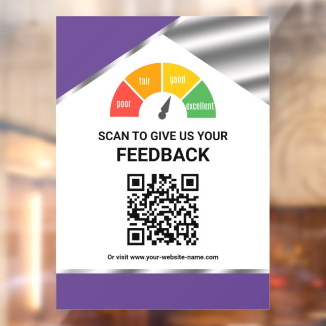 Contactless QR Code Customer Feedback Purple (Sheet 2)