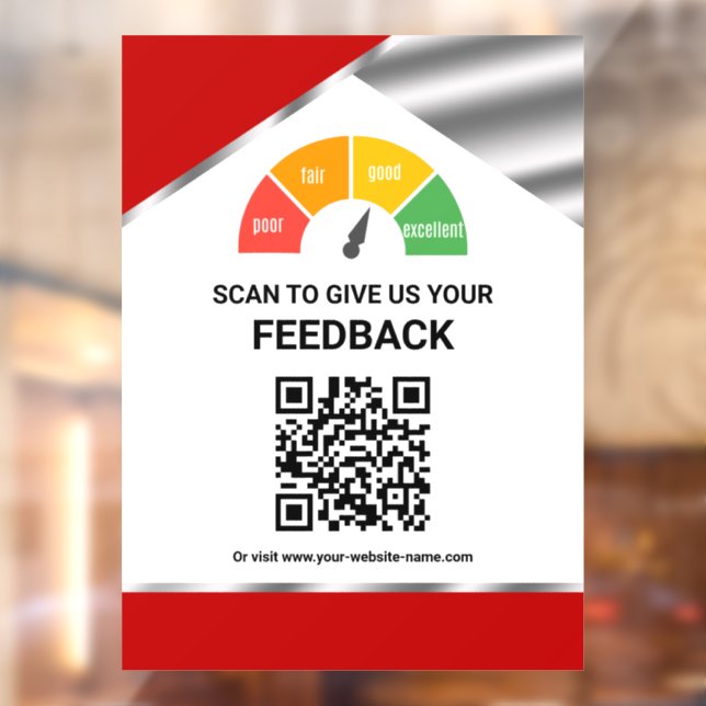 Contactless QR Code Customer Feedback Red (Sheet 2)