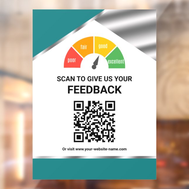 Contactless QR Code Customer Feedback Teal (Sheet 2)