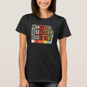 Contador Legendario Desde 1987   Accountant T-Shirt
