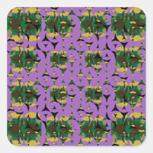 Contained Sky Flame Pinwheels Square Sticker