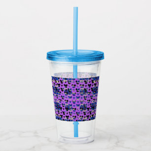 Contained Sky Flame Tulip Acrylic Tumbler
