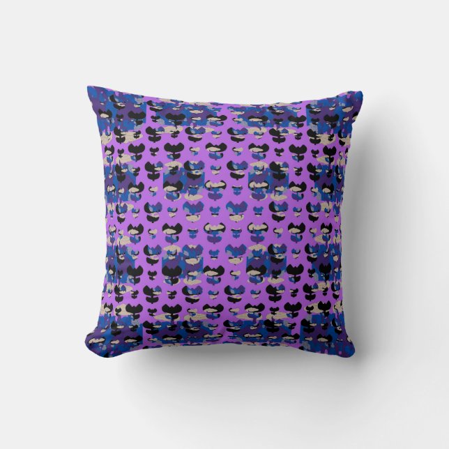 Contained Sky Flame Tulip Cushion (Front)