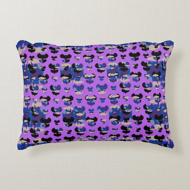 Contained Sky Flame Tulip Decorative Cushion (Front)